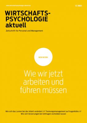 Wirtschaftspsychologie aktuell Zeitschriften Abo